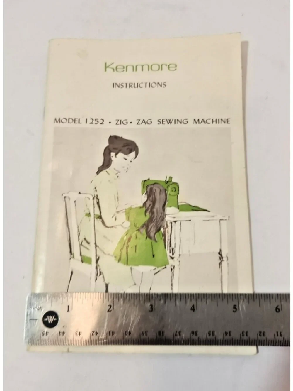 Kenmore 1252 Zigzag Sewing Machine Owners Manual Book Instructions